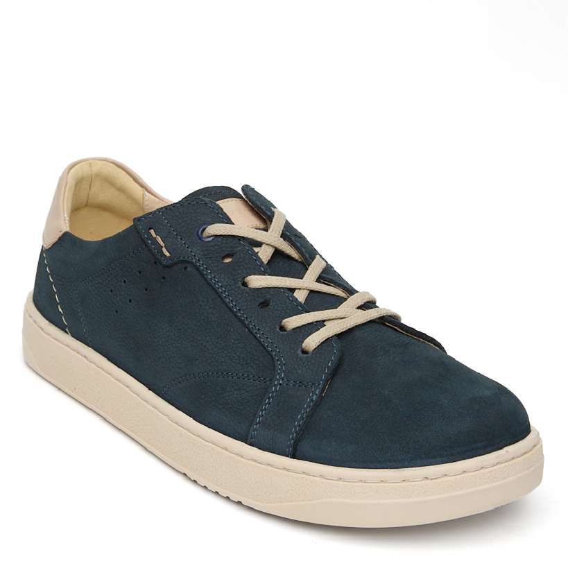 5823-2-9 Кеды муж.кожа-кожа темно-синий